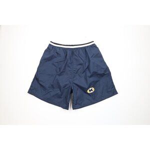 Vintage 90s Streetwear Mens 2XL XXL Block M University of Michigan Lined Shorts